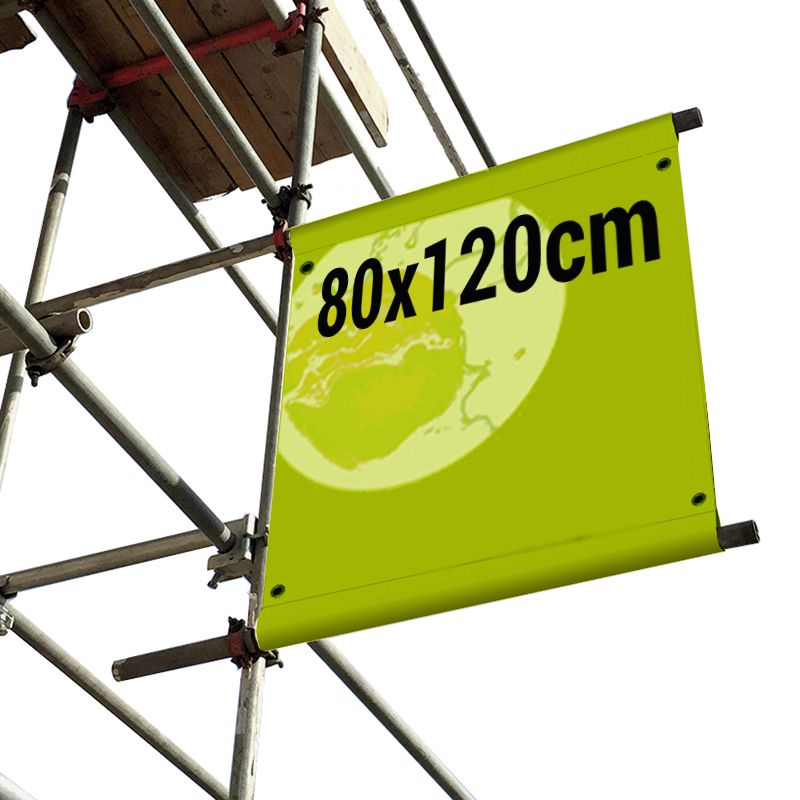 Baugerüstbanner als Fahnenausleger 120 Baugerüstbanner als Fahnenausleger 120